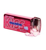 Bala Pastilha Mentos Kiss Morango  Latinha Caixa C/12