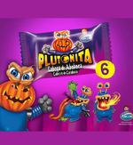 Chicle Plutonita Cabeça De Abóbora 36 Unidades Halloween