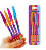 Caneta Esferográfica Mentos Jet Lux 4 Cores - Compactor