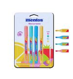 Caneta Marca Texto Com Cheirinho bala mentos 4 cores