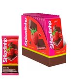 Chocolate Meio Amargo stikadinho morango  Com 12 Un - 70g Cada
