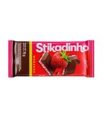 Chocolate Meio Amargo stikadinho morango  Com 12 Un - 70g Cada