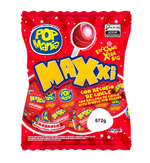 Pirulito Pop Mania Maxxi Morango 672g  Riclan