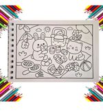 Livro de Colorir Comfy  & Cozy 96 Fls  Capa Holográfica