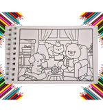 Livro de Colorir Comfy  & Cozy 96 Fls  Capa Holográfica