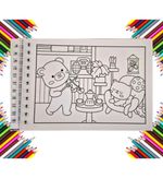 Livro de Colorir Comfy  & Cozy 96 Fls  Capa Holográfica