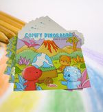 Livro de Colorir Comfy Dinosaurs Infantil 48 Pgs