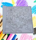 Livro de Colorir Comfy Dinosaurs Infantil 48 Pgs