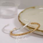 BRACELETE COURBE BANHADO EM OURO 18K 