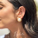 BRINCO PÉROLA MARGOT - BANHADO A OURO 18K (EDIÇÃO LIMITADA)
