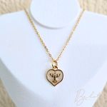 COLAR COM PINGENTE ESPÍRITO SANTO BANHADO EM OURO 18K