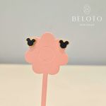 BRINCO INFANTIL MICKEY COM RESINA BANHADO EM OURO 18K