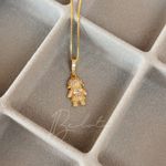 COLAR FILHA CRAVEJADO - BANHADO EM OURO 18K
