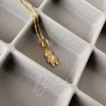 COLAR FILHO CRAVEJADO - BANHADO EM OURO 18K