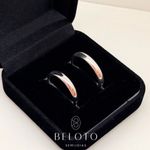 ALIANÇA TRADICIONAL NAMORO 3mm - BANHADA EM PRATA 925