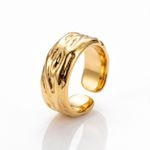 ANEL REGULÁVEL SCULP BANHADO EM 18k
