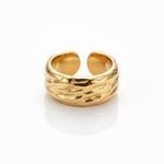ANEL REGULÁVEL SCULP BANHADO EM 18k