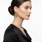 ARGOLA GUIRLANDA COM FECHO ITALIANO BANHADA EM OURO 18K