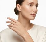 ANEL APARADOR DE ALIANÇA CRISTAL EM ZIRCÔNIAS - BANHADO EM OURO 18K