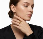 ANEL REGULÁVEL CURVE BANHADO EM OURO 18K