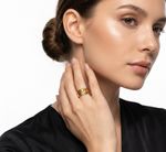 ANEL REGULÁVEL SCULP BANHADO EM 18k
