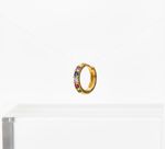 ARGOLA INFANTIL COLORS ZIRCÔNIA - BANHADO EM OURO 18K