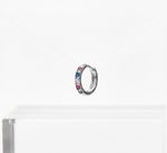 ARGOLA INFANTIL COLORS ZIRCÔNIA - BANHADO EM PRATA 925
