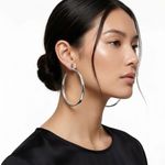 ARGOLA LISA MAXI G BANHADO EM PRATA 925