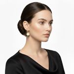 ARGOLA TREVO MADREPEROLA - BANHADO EM OURO 18K