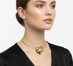 ARO AJUSTÁVEL COM CORAÇÃO MATELADO BANHADO EM OURO 18K