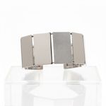 BRACELETE  CHAPEADO BANHADO EM PRATA 925