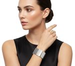 BRACELETE  CHAPEADO BANHADO EM PRATA 925