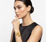 BRACELETE CURVE BOLD BANHADO EM OURO 18K 