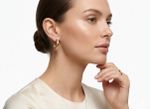 ARGOLA P MANUELA BANHADO EM OURO 18K