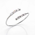 BRACELETE FINO COM DETALHES EM ZIRCONIA BANHADO EM PRATA 925