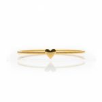 BRACELETE INFANTIL CORAÇÃO BANHADO EM OURO 18K