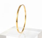 BRACELETE LISO BANHADO EM OURO 18K