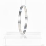 BRACELETE LISO BOLD BANHADO EM PRATA 925