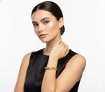 BRACELETE LISO MEIA CANA BANHADO EM OURO 18K 