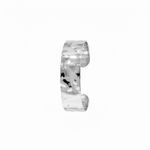 BRACELETE MATELADO BOLD BANHADO EM PRATA 925 