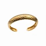 BRACELETE MEIA CURVA BANHADO EM OURO 18K 