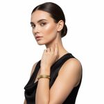 BRACELETE MEIA CURVA BANHADO EM OURO 18K 