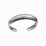 BRACELETE MEIA CURVA BANHADO EM PRATA 925