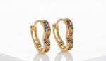ARGOLA CORAÇÃO CRAVEJADO ZIRCÔNIA BANHADO EM OURO 18K