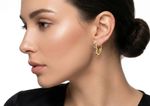 ARGOLA CORAÇÃO CRAVEJADO ZIRCÔNIA BANHADO EM OURO 18K