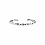 BRACELETE TORCIDO BANHADO EM PRATA 925 