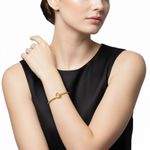 BRACELETE VAZADO DELICADO BANHADO EM OURO 18K 