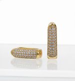 BRINCO ARGOLA CAMILLE BANHADO A OURO 18K