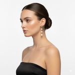 BRINCO CASCATA PEROLAS TRIO M BANHADO EM OURO 18K