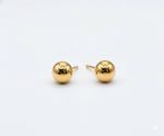 BRINCO DE BOLINHA P BANHADO EM OURO 18K